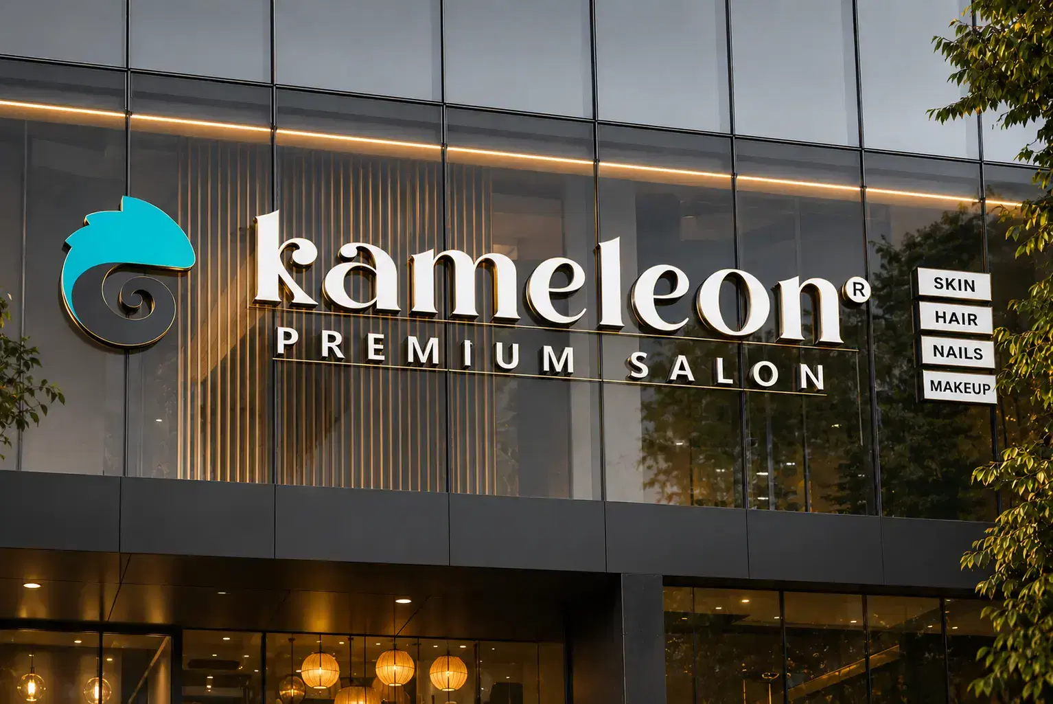 Kameleon Salon Chandra Layout interior